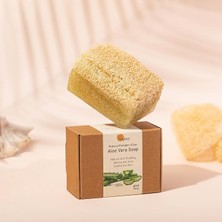Life Doğal Kabak Lifli Aloe Vera Sabunu - Cilt Kuruluğu Karşıtı, Besleyici, Nemlendirici Yüz ve Vücut Sabunu 150 Gr.