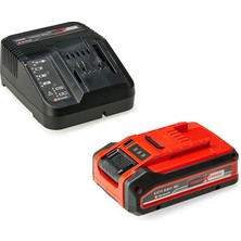 Einhell 4 Ah Plus Power X-Change Başlangıç Seti (1x 18V 4 Ah Akü, 1 x 3A Şarj Cihazı, 75 Dakika Şarj Süresi, Tüm Power X-Change Cihazları Için Uygundur)