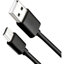 K565 Strong Micro USB Data/şarj Kablosu 2.4A 30CM Siyah