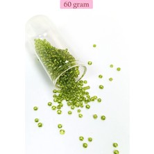 Venüs Shopping Dökme Cam Kum Boncuk (8/0) 3 mm - 60 Gram - Şeffaf Yeşil - BNC208