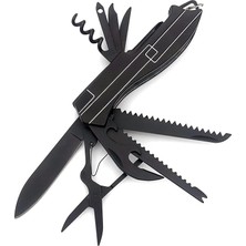 11 Fonksiyonlu Kamp Cep Çakısı Multitool Siyah