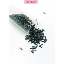 Venüs Shopping Uzun Boru Kesme Boncuk Çap 2mm Uzunluk 10 mm - 20 Gram - Koyu Yeşil - BNC227