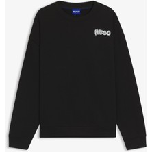 Hugo Nyrocrew Erkek Siyah SWEATSHIRT.001