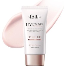 Piedmont | Italyan Beyaz Trüf Waterfull Tone-Up Sunscreen, Saf ve Vegan Hibrit Pembe Renkli Nemlendirici Krem, Parlak ve Açıcı Güneş Koruması