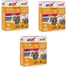 Bitex Bit Şampuanı 150 ml, Bit Spreyi 100 ml, Metal Tarak 3lü Set, Saç Tipi Normal
