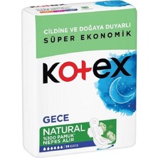 Kotex Naturel Dörtlü Gece 14'lü 4 Adet