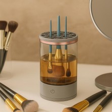 Femina Trendy USB Şarjlı Makyaj Fırçası Temizleyici Aparat Hızlı Kurutmalı, Çok Yönlü Fırça Temizleyi