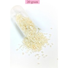 Venüs Shopping Kesme Cam Boncuk 2mm - 20 Gram - Krem -BNC336