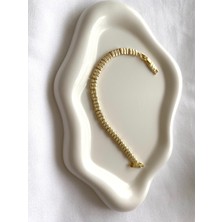 Alpjewel 316L Kare Çelik Bileklik Xupıng Kararmaz Çelik