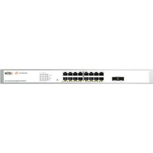 Wi-Tek Wı-Tek WI-PCES318GF V2 16 Port 10/100/1000 16 Port Poe 2xsfp 240W Cloud Yönetilebilir Rack Mount Swıtch