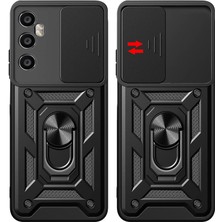 Cavora Realme C65 4g Kılıf Magnetik Standlı Kamera Korumalı Sürgülü  Kapak