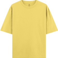 Hrnzafer Tekstil Unisex % 100 Pamuk Oversize Basic T-Shirt