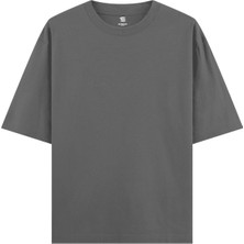 Hrnzafer Tekstil Unisex % 100 Pamuk Oversize Basic T-Shirt