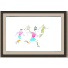 Karikatural Zola Zli 35X25CM Orijinal Karikatür Tablo