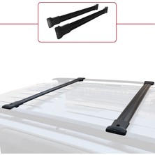 AccessoryPart Mercedes Viano 2 (W639) Post-Facelift 2010-2014 Arası ile Uyumlu FLY Model Ara Atkı Tavan Barı Siyah 2 Adet