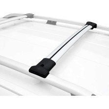 AccessoryPart Volkswagen Caddy 4 (SB) 2020 ve Sonrası ile Uyumlu FLY Model Ara Atkı Tavan Barı Gri 2 Adet