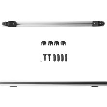 AccessoryPart BMW X1 (E84) 2010-2015 Arası ile Uyumlu HOOK Model Ara Atkı Tavan Barı Gri 2 Adet