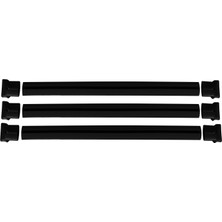 AccessoryPart Volkswagen T5 Caravelle 2003-2015 Arası ile Uyumlu FLY Model Ara Atkı Tavan Barı Siyah 3 Adet