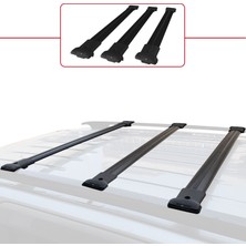 AccessoryPart Peugeot Partner Post-Facelift 2003-2008 Arası ile Uyumlu FLY Model Ara Atkı Tavan Barı Siyah 3 Adet