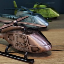 Hediye Bahçesi Dekoratif Metal Helikopter