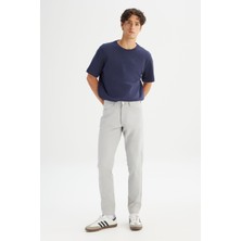 Lee Regular Fit Normal Kesim Dar Paça 5 Cep Gri Casual Pantolon