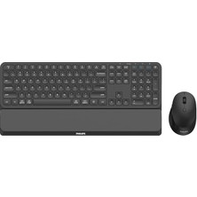 SPT6607 Bluetooth Kablosuz Dual Mod 2.4ghz + 2 Kanallı Türkçe Q Klavye & Mouse Set Siyah
