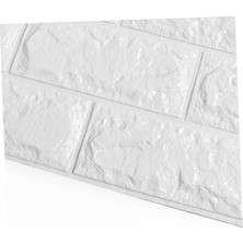 Hediye Bahçesi 3D Tuğla Desenli Kendinden Yapışkanlı Duvar Paneli 58X38 cm