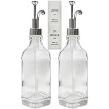 Hediye Bahçesi Cam Sıvı Sabunluk Losyonluk Krom