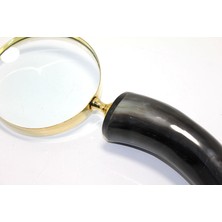 Hediye Bahçesi Pirinç Boynuz Saplı Büyüteç Model 3