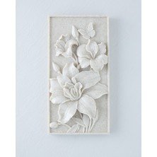 English Home Flowers Duvar Aksesuarı 17,5x5x34,5 cm Bej