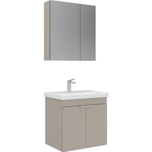 Orka Banyo Desna 60 cm Banyo Dolabı Takımı (Ayna Dolaplı)