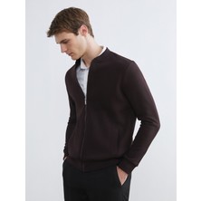 Lc Waikiki Yeni Sezon Kolej Yaka Erkek Kalın Fermuarlı Sweatshirt