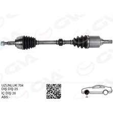 GVA Mtxdpn Komple Aks Sol Duster 10- 1.5dci 1.6 16V 704MM