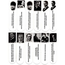Eken Atatürk Kitap Ayracı 12 Ayrı Çeşit Set