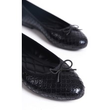 Özse Shoes Leo Balık Desenli Kadın Balerin Babet