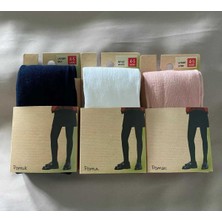 Düven Pamuklu 3'lü Kız Çocuk Cotton Renkli Külotlu Çorap