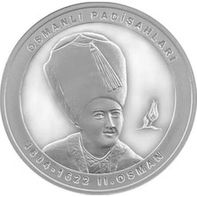 T.C Darphane Agakulche 2. Osman Osmanlı Gümüş Sikke Coin 31,10 gr 999 Ayar Özel Tasarım
