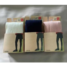 Düven Pamuklu 3'lü Kız Çocuk Cotton Renkli Külotlu Çorap