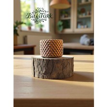 Kabartmalı Beton Saksı_bitkitürk El Yapımı