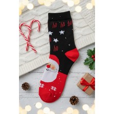 Modares Store Unisex Yılbaşı Çorap Noel Baba Pamuklu