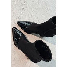 I Love Shoes Mivora Streç Siyah Kadın Bot