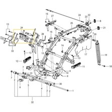 Qj LTM125 Ön Grenajı Bağlantı Sacı
