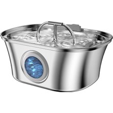 Electron Çift Çeşmeli Paslanmaz Çelik Kedi ve Köpekler Için Otomatik su pınarı 3.2 l