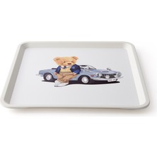 Zucci Home Teddy Bear Kare Tepsi - 32,5X32,5 cm