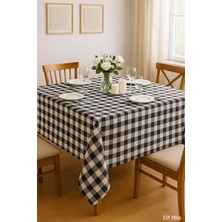 Mira Home Kareli Masa Örtüsü Sofra Bezi 160X220 cm Rustik