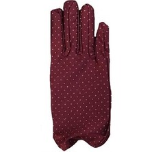 Vanch Bordo Renk Puanlı Çuk Eldiveni (5264)