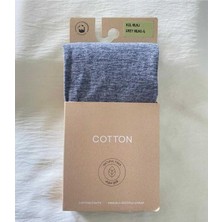 Düven Kül Melanj Cotton Kadın Külotlu Çorap Pamuklu & Mat 60 Den Pantyhose