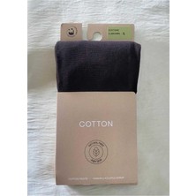 Düven Kestane Cotton Kadın Külotlu Çorap Pamuklu & Mat 60 Den Pantyhose