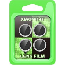 Erbar Xiaomi Mi 14T Raze Metal Kamera Lens - GÜMÜŞ-(5796) - M466R872-K69466