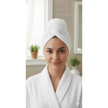 Düğme Lastikli Havlu Bone , Saç Bone ,pamuklu Saç Bone , Bukle Baş Havlusu ,saç Kurutma Bonesi